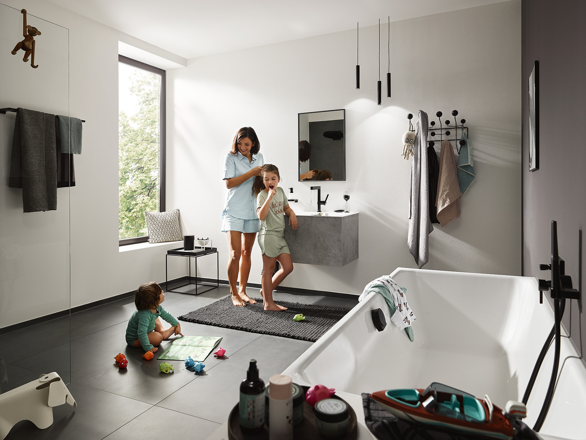 Nonslip tiles for more safety in the bathroom